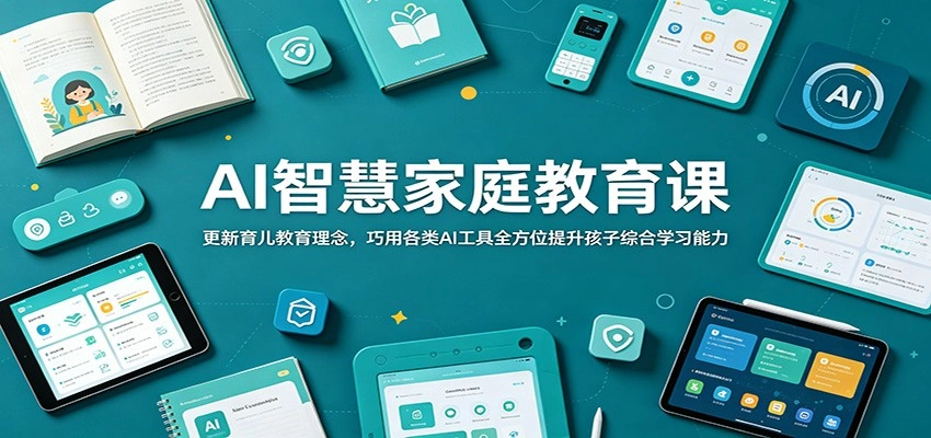 AI智慧家庭教育课：更新育儿教育理念，巧用各类AI工具全方位提升孩子综合学习能力-科技美南博客