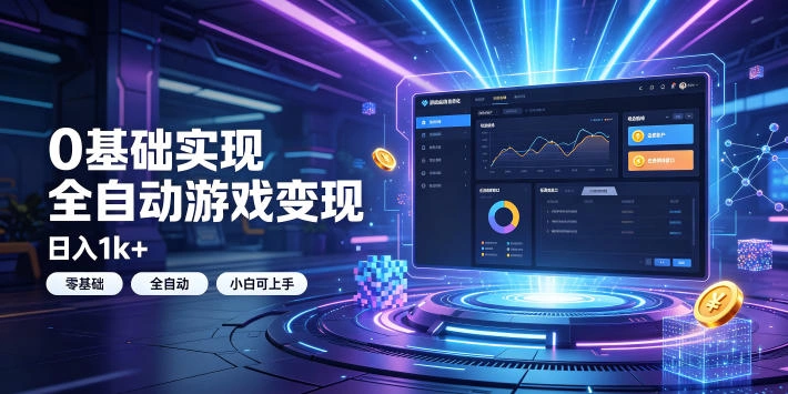 0基础实现全自动游戏变现，日入1k+，小白直接上手搞钱！【揭秘】-科技美南博客