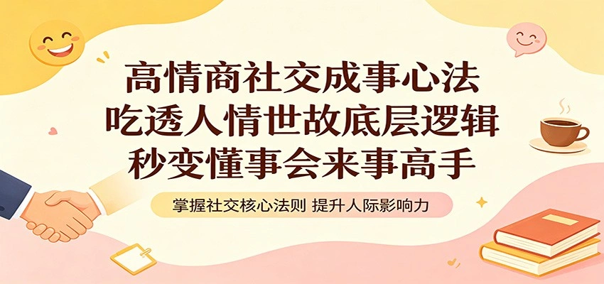 高情商社交成事心法：吃透人情世故底层逻辑，秒变懂事会来事高手-科技美南博客