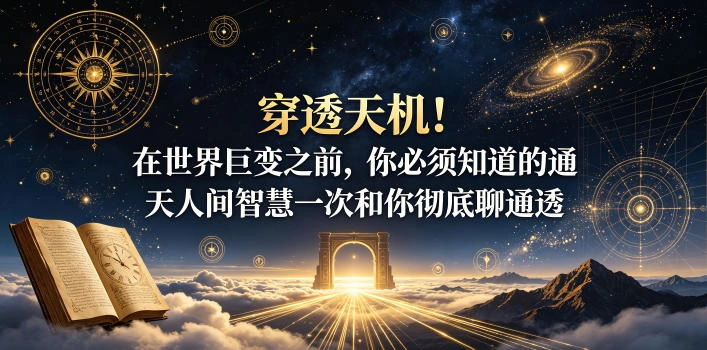 付费文章：穿透天机！在世界巨变之前，你必须知道的通天人间智慧一次和你彻底聊通透-科技美南博客