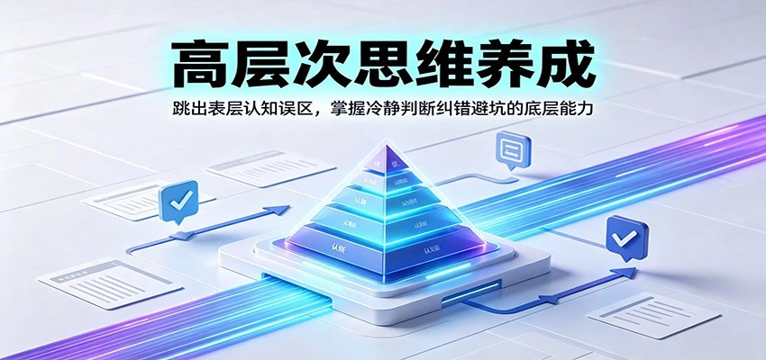 高层次思维养成:跳出表层认知误区,掌握冷静判断纠错避坑的底层能力-科技美南博客