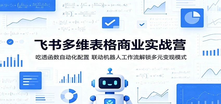 飞书多维表格商业实战营：吃透函数自动化配置，联动机器人工作流解锁多元变现模式-科技美南博客