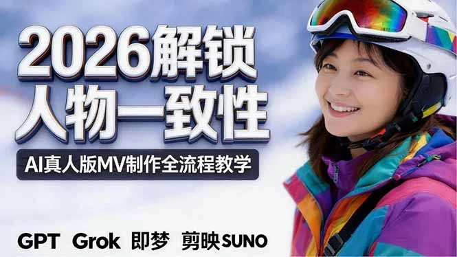 2026独创解锁人物一致性：AI真人版MV制作，不讲空话，不拼概念，全流程实操-科技美南博客