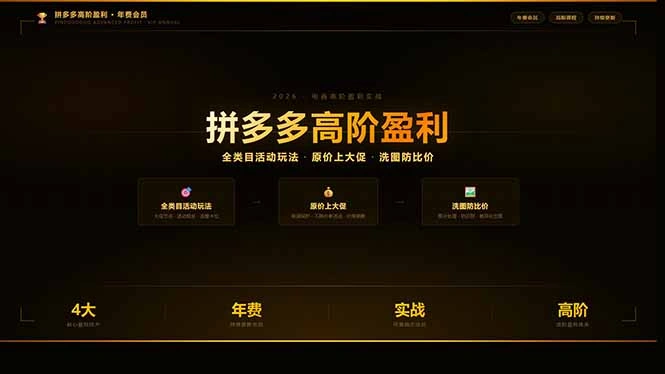 拼多多高阶盈利年费会员(更新3月31-科技美南博客