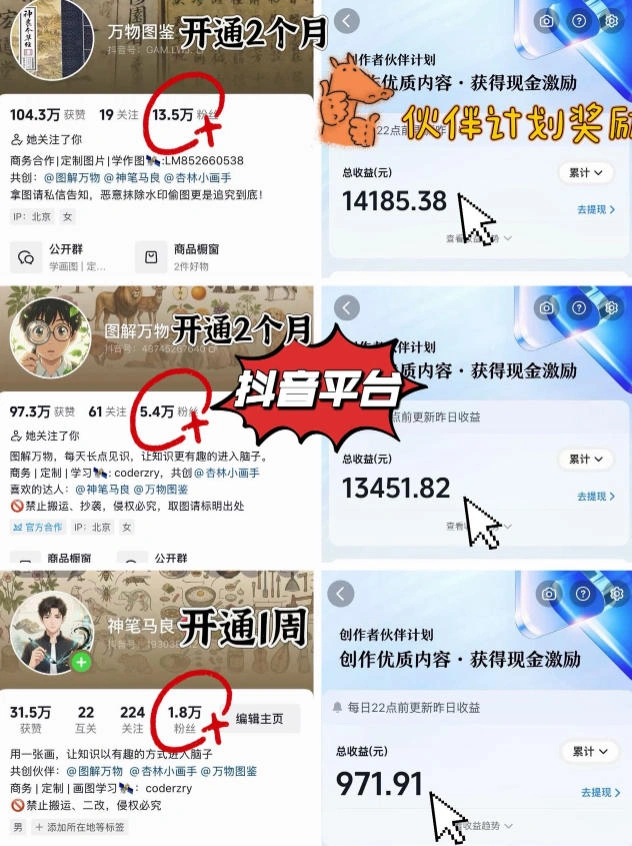 抖音17W粉丝博主亲授AI作图实战教学，0基础轻松学，可入创作者伙伴计划，接单收徒双增收