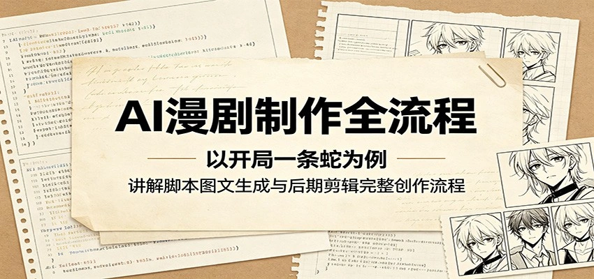 AI漫剧制作全流程:以开局一条蛇为例,讲解脚本图文生成与后期剪辑完整创作流程-科技美南博客