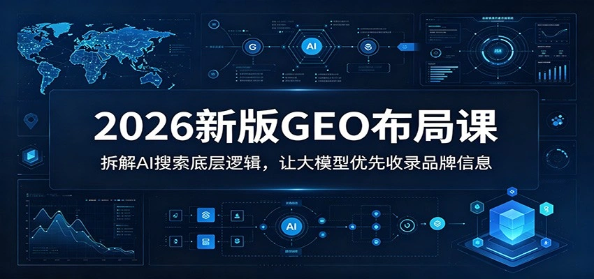 2026新版GEO布局课：拆解AI搜索底层逻辑，让大模型优先收录品牌信息-科技美南博客