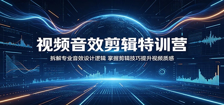 视频音效剪辑特训营：拆解专业音效设计逻辑，掌握剪辑技巧提升视频质感-科技美南博客