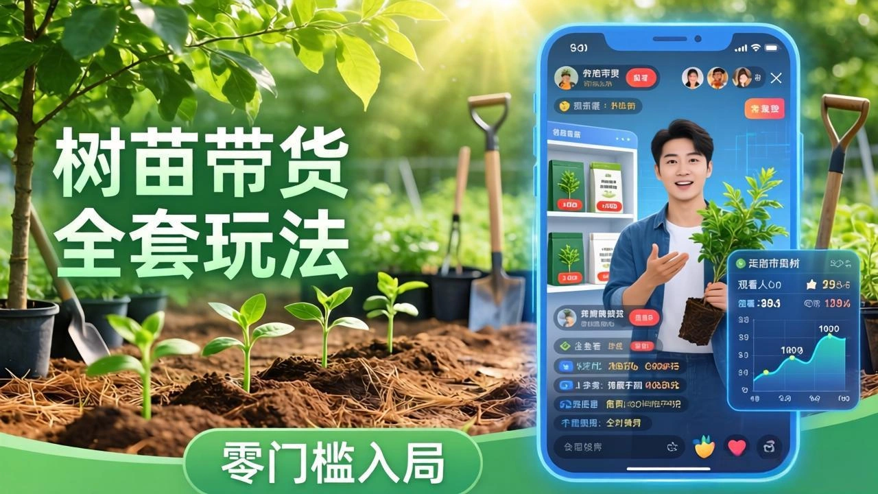视频号AI树苗带货全套玩法：零门槛入局，掌握豆包、千问等AI工具制作树苗视频的全套流程-科技美南博客