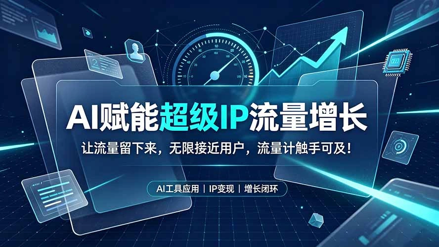 AI赋能超级IP流量增长:让流量留下来,无限接近用户,流量计触手可及!-科技美南博客