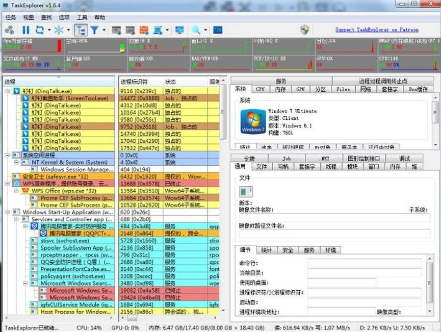 进程监控工具Task Explorer v1.7.1-科技美南博客