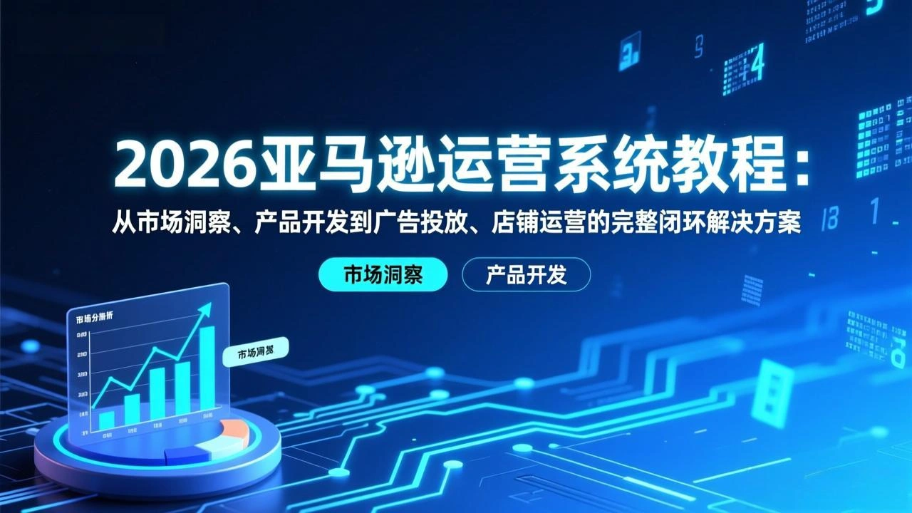 2026亚马逊运营系统教程：从市场洞察、产品开发到广告投放、店铺运营的完整闭环解决方案-科技美南博客