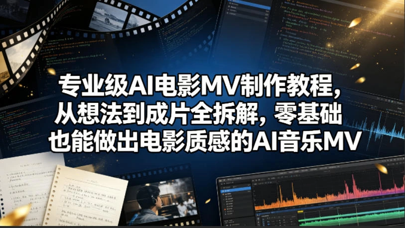专业级AI电影MV制作教程，从想法到成片全拆解，零基础也能做出电影质感的AI音乐MV-科技美南博客