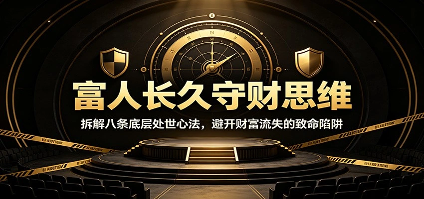 富人长久守财思维：拆解八条底层处世心法，避开财富流失的致命陷阱-科技美南博客