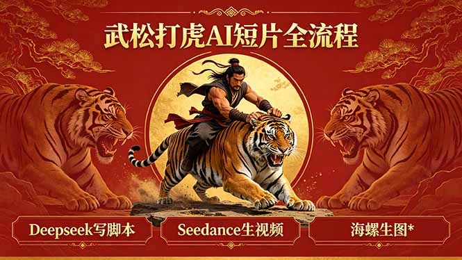 武松打虎AI短片全流程：Deepseek写脚本+Seedance生视频+海螺生图-科技美南博客