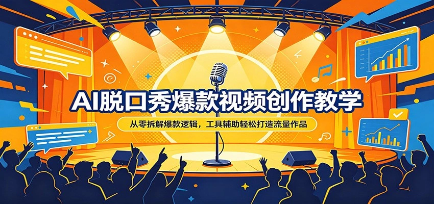 AI脱口秀爆款视频创作教学：从零拆解爆款逻辑，工具辅助轻松打造流量作品-科技美南博客