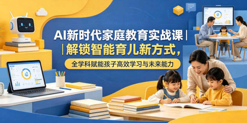 AI新时代家庭教育实战课｜解锁智能育儿新方式，全学科赋能孩子高效学习与未来能力-科技美南博客