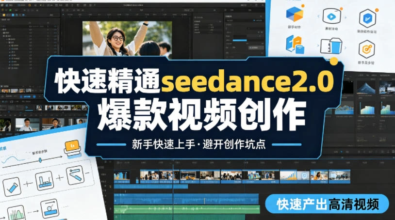 快速精通seedance2.0爆款视频创作，快速产出高清视频，避开大量创作坑点，新手也能快速上手-科技美南博客