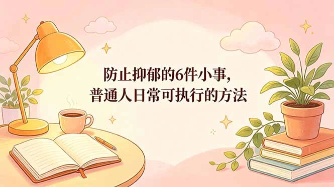 付费文章：防止抑郁的6件小事，普通人日常可执行的方法-科技美南博客