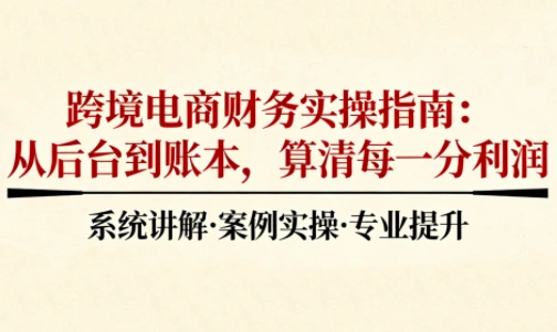 2025跨境电商财务实操指南-科技美南博客