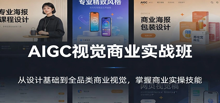 AIGC视觉商业实战班：从设计基础到全品类商业视觉，掌握商业实操技能-科技美南博客