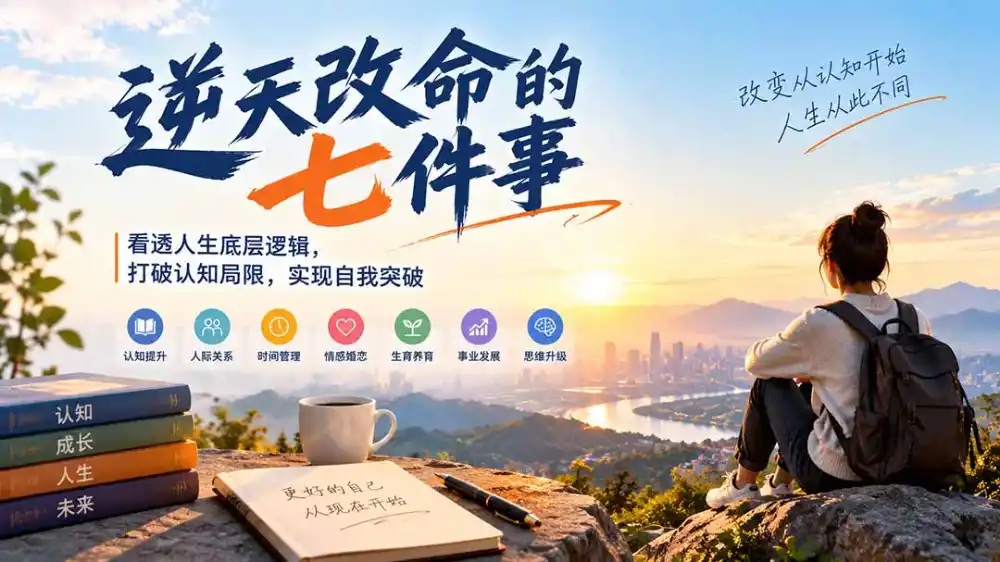 付费文章：逆天改命的七件事，看透人生底层逻辑，打破认知局限，实现自我突破-科技美南博客