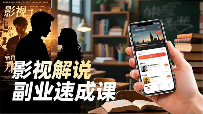 Tk影视解说副业速成课，软件安装、全流程实操、爆款预设，新手两周变现-科技美南博客