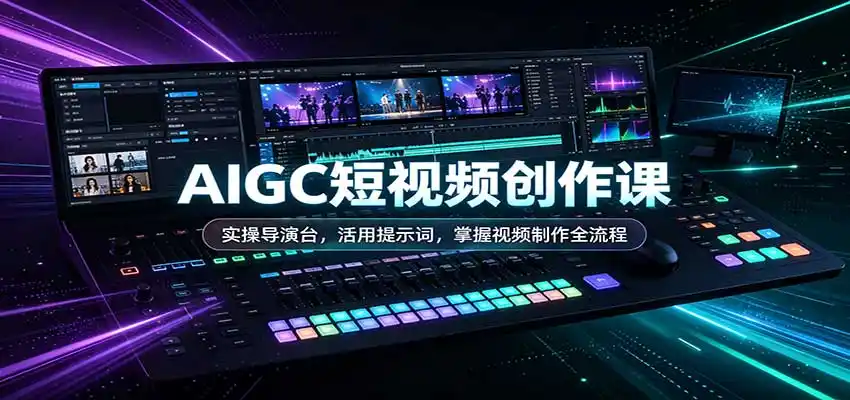AIGC短视频创作课：实操导演台，活用提示词，掌握视频制作全流程-科技美南博客