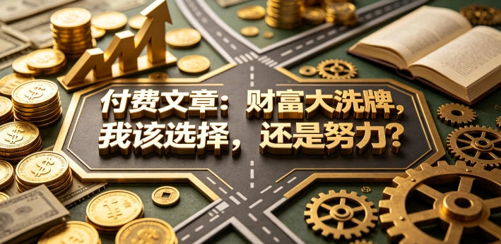 付费文章：财富大洗牌，我该选择，还是努力？-科技美南博客
