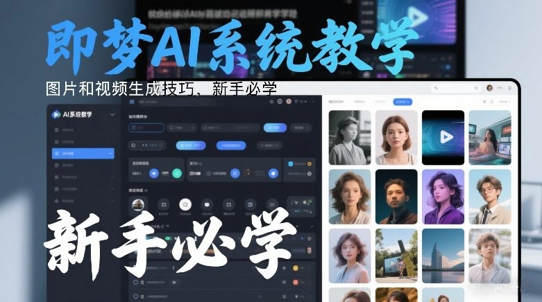 即梦AI系统教学，图片和视频生成技巧，新手必学-科技美南博客