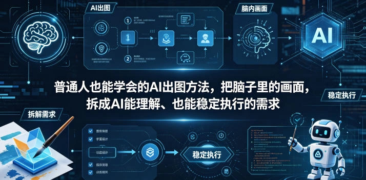 普通⼈也能学会的AI出图⽅法，把脑子里的画面，拆成AI能理解、也能稳定执行的需求【文档】-科技美南博客