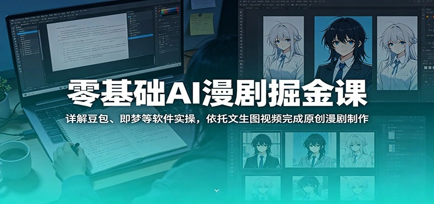 零基础AI漫剧掘金课：详解豆包、即梦等软件实操，依托文生图视频完成原创漫剧制作-科技美南博客