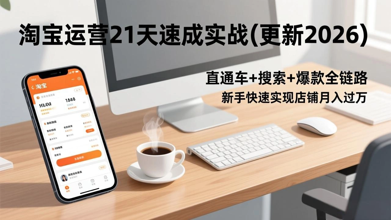 淘宝运营21天速成实战(更新2026-科技美南博客