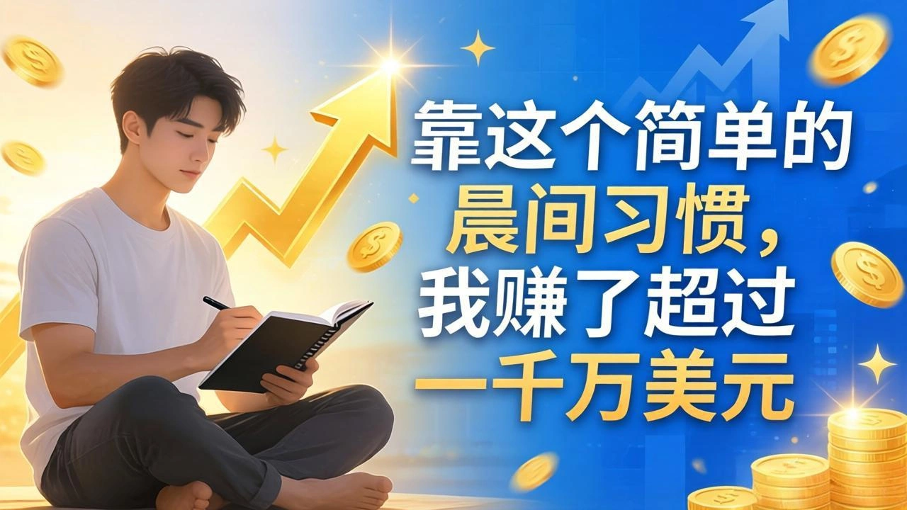 付费文章：靠这个简单的晨间习惯，我赚了超过一千万美元-科技美南博客