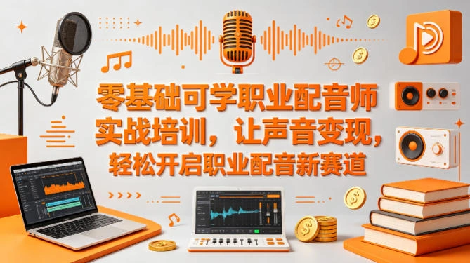零基础可学职业配音师实战培训，让声音变现，轻松开启职业配音新赛道-科技美南博客