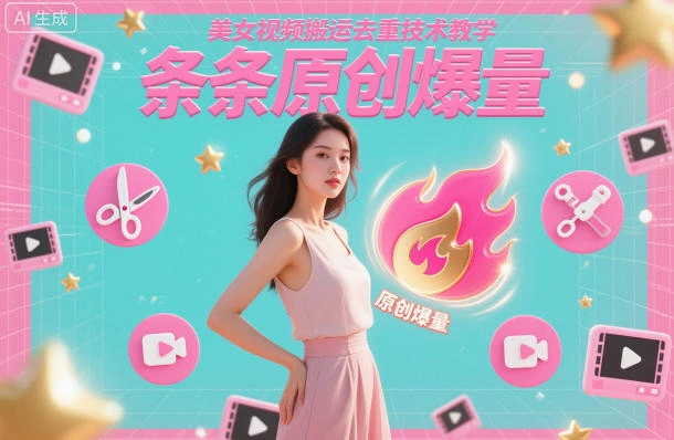 美女视频搬运去重技术教学，条条原创爆量-科技美南博客