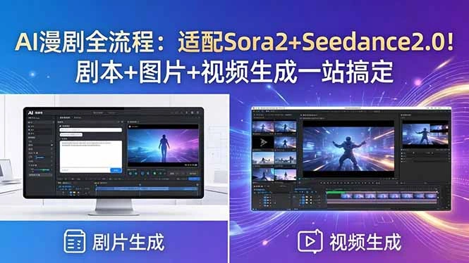 AI漫剧全流程：适配Sora2+Seedance2.0！剧本+图片+视频生成一站搞定-科技美南博客