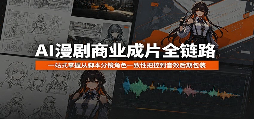 AI漫剧商业成片全链路：一站式掌握从脚本分镜角色一致性把控到音效后期包装-科技美南博客