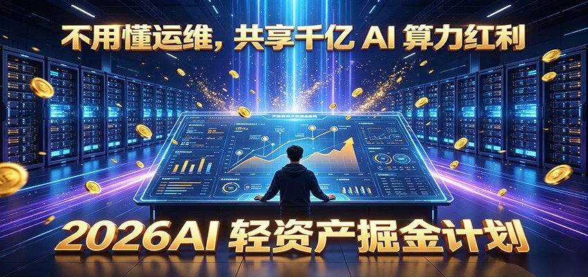 不用懂运维，共享千亿 AI 算力红利，2026AI 轻资产掘金计划-科技美南博客