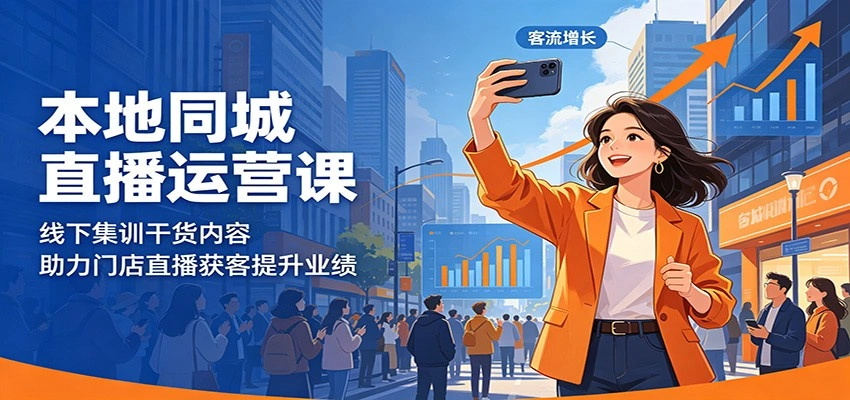 本地同城直播运营课:线下集训干货内容,助力门店直播获客提升业绩-科技美南博客