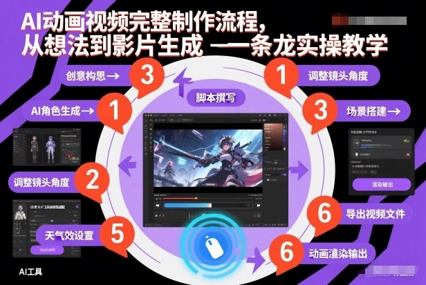 AI动画视频完整制作流程，从想法到影片生成一条龙实操教学-科技美南博客
