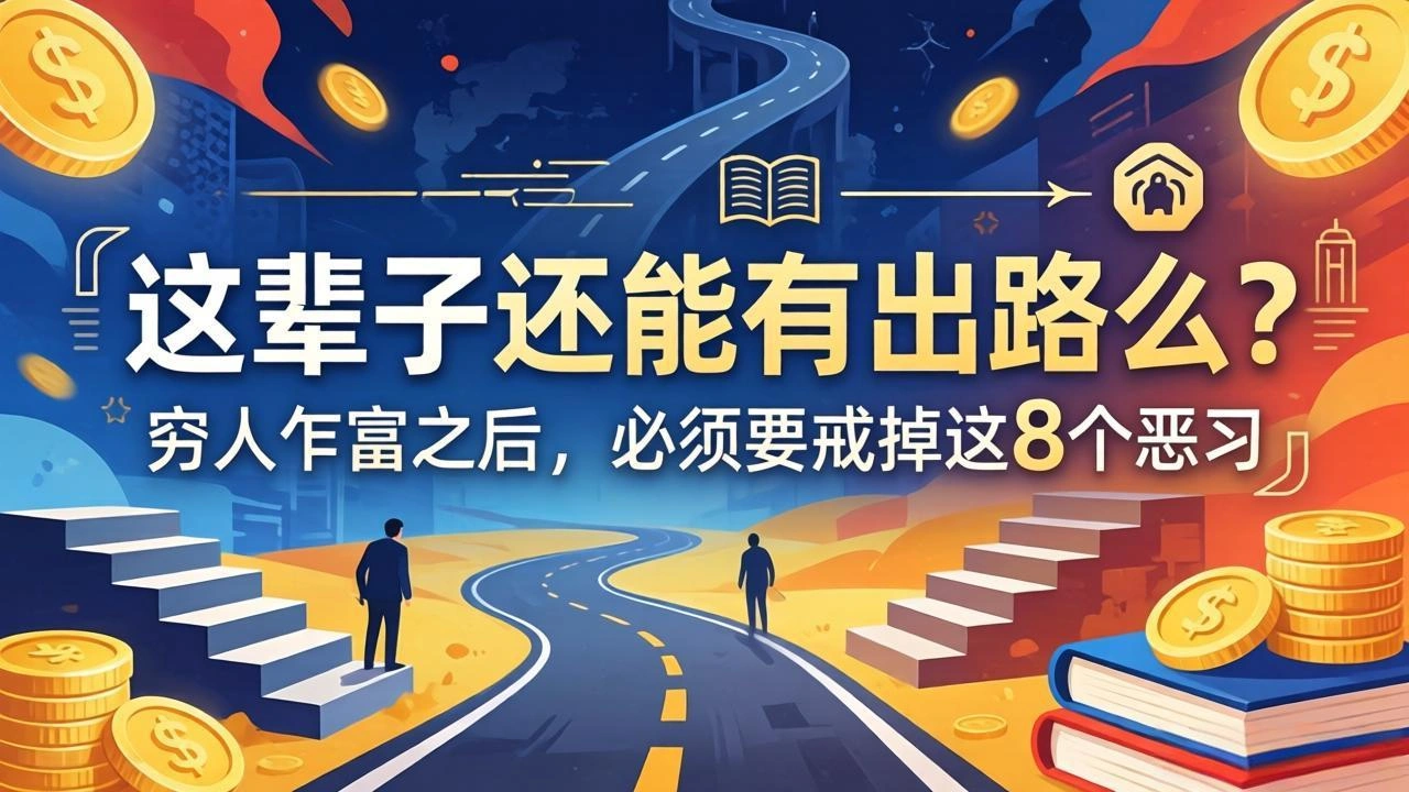 关于人生两篇付费文章【这辈子还能有出路么？】【穷人乍富之后，必须要戒掉这8个恶习】-科技美南博客