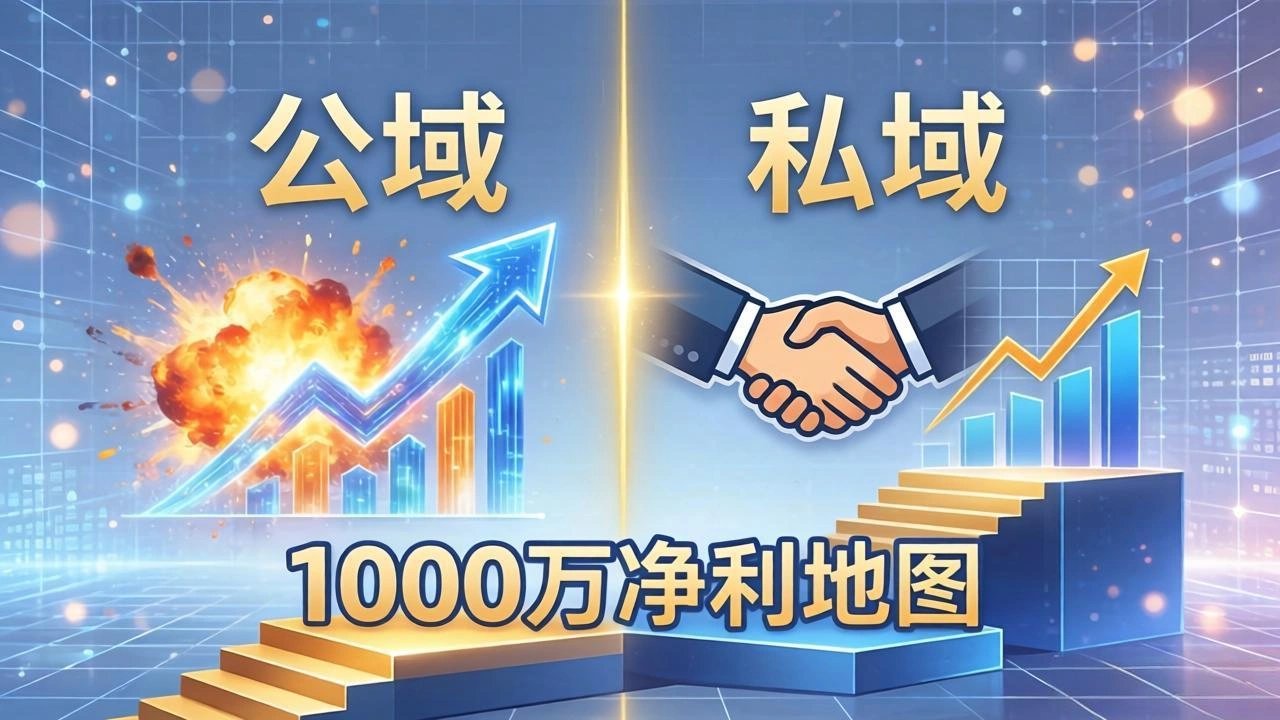 公域玩命出爆款，私域悄悄做成交：这套AI内训课，2026给你打通1000万净利的地图-科技美南博客