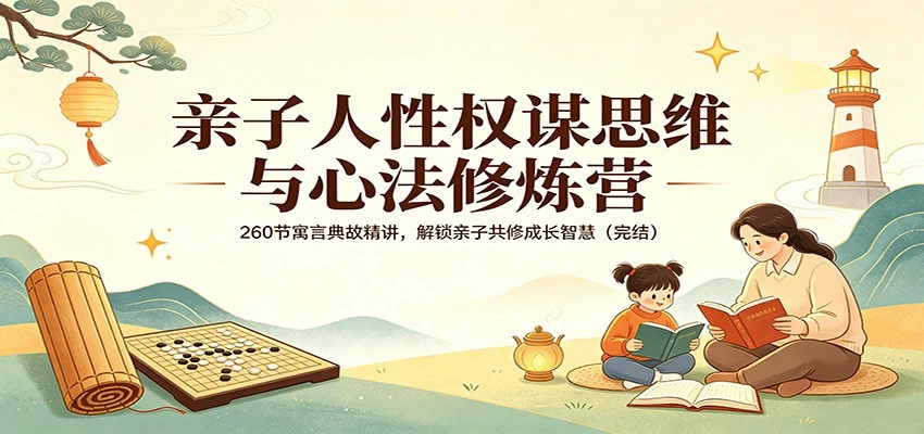 亲子人性权谋思维与心法修炼营：260节寓言典故精讲，解锁亲子共修成长智慧(完结)-科技美南博客