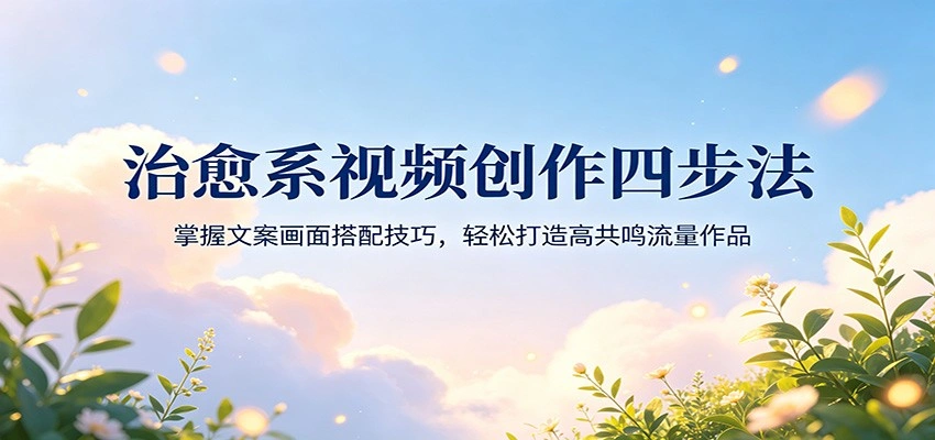 治愈系视频创作四步法：掌握文案画面搭配技巧，轻松打造高共鸣流量作品-科技美南博客