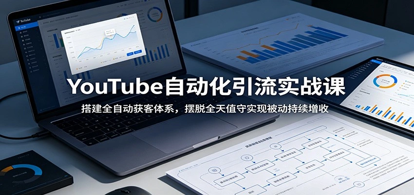 YouTube自动化引流实战课：搭建全自动获客体系，摆脱全天值守实现被动持续增收-科技美南博客