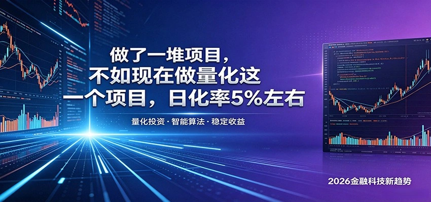 做了一堆项目，不如现在做量化这一个项目，模式简单，收益可控-科技美南博客