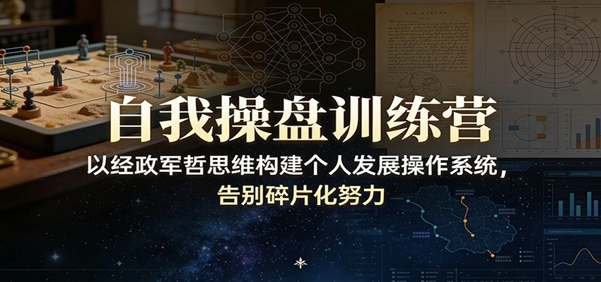 自我操盘训练营：以经政军哲思维构建个人发展操作系统，告别碎片化努力-科技美南博客