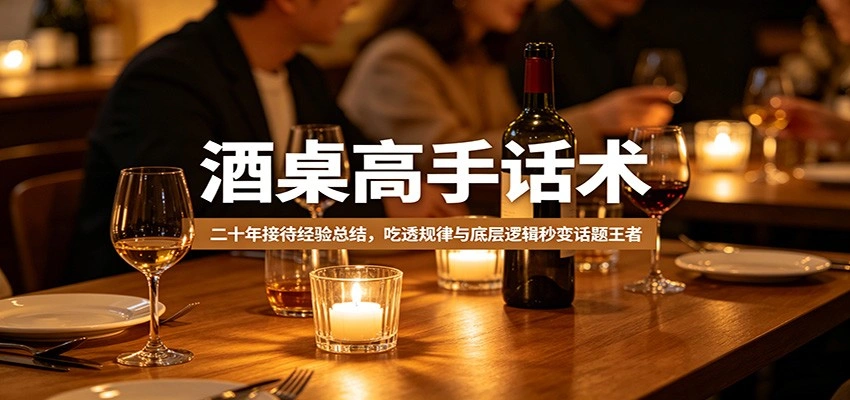 酒桌高手话术：二十年接待经验总结，吃透规律与底层逻辑秒变话题王者-科技美南博客