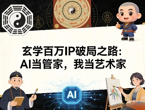 玄学百万IP破局之路：AI当管家，我当艺术家-科技美南博客